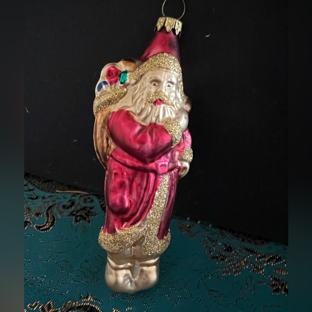 Vintage 1990s Santa Claus Ornament